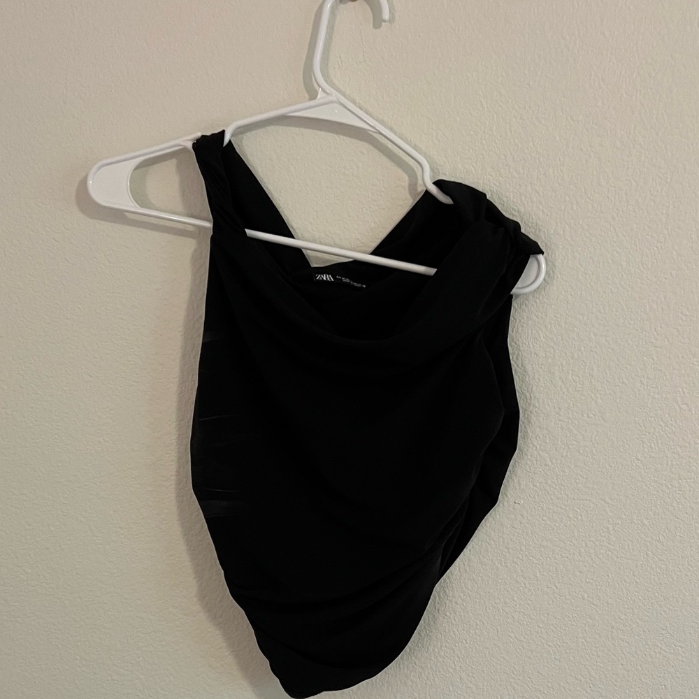 Zara Asymmetric Draped Top - Picture 4 of 4